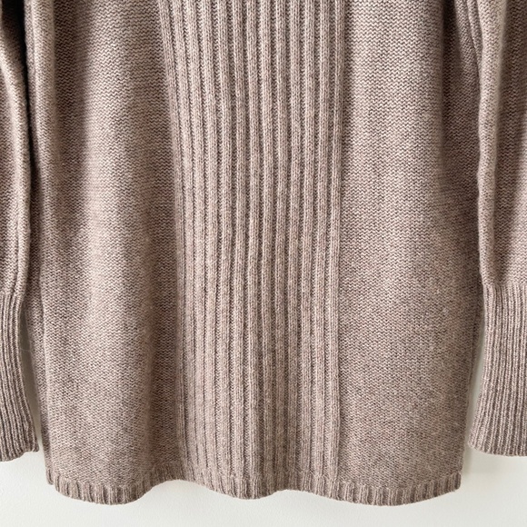 Ann Taylor LOFT Beige Shawl Collar Open Cardigan - Picture 12 of 16